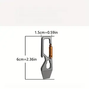 🔥2025 Viral EDC Keychain Tool!🛠️ Titanium Pry Bar + Brass Switch| 6-in-1 Bottle Opener, Parcel Opener & Survival Gear🚚🔑 Camping/Hiking MUST-HAVE!