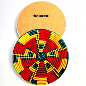 Personalized Ceramic Photo Coasters Ethiopian Culture Inspired Christmas Gift for Cultural Elegance 4x4 inches