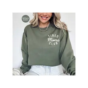 Tired Moms Club Sweatshirt, Funny Mom Gift, Mama Sweatshirt, Gift For Her, Mother Crewneck