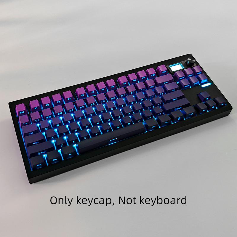 RGB Backlight Keycap, PBT Keycap, Keyboard Keycap for 6.25U Space 61 68 75 82 87 98 100 108, Computer Accessories