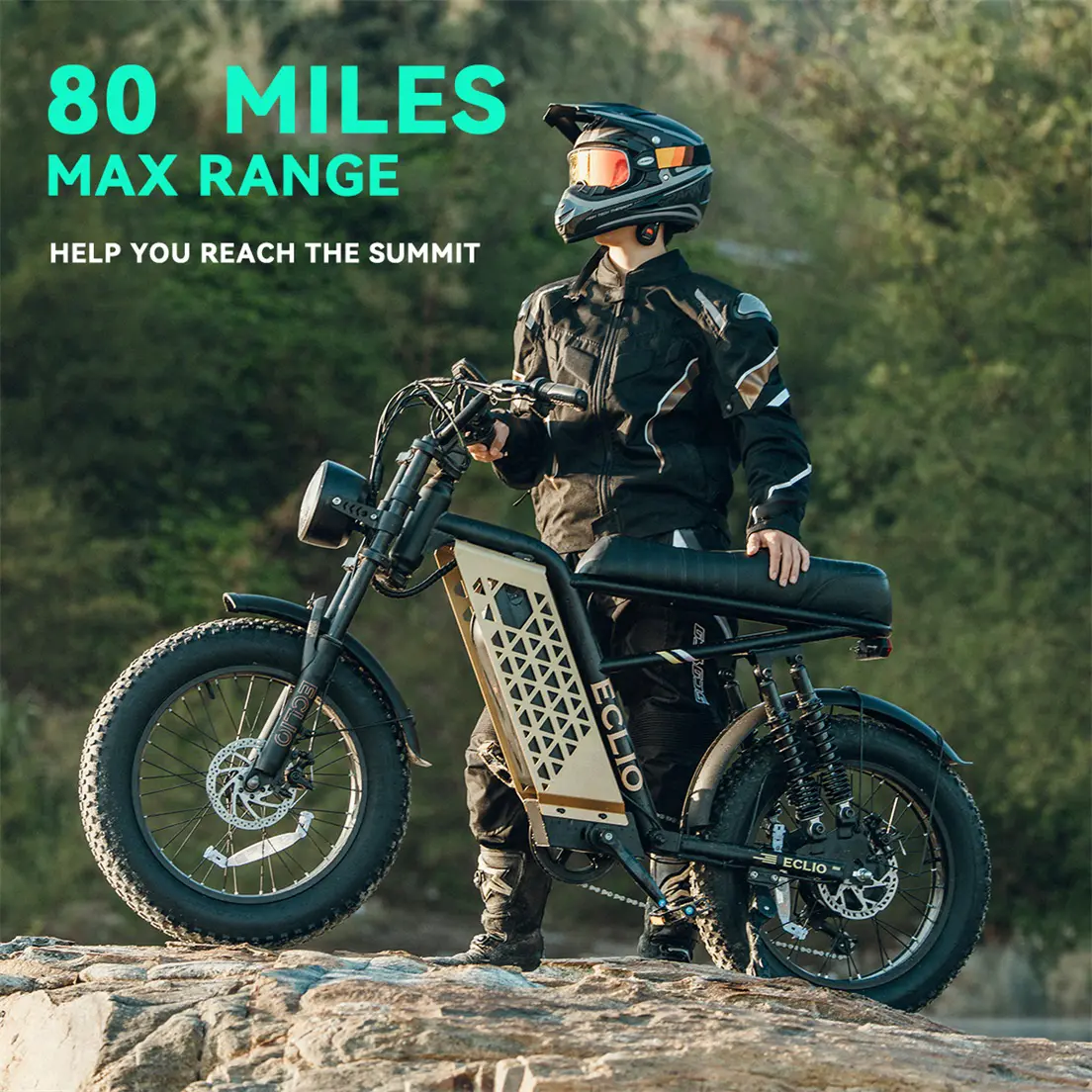 , 20×4'' FAT Tires & LCD Display, 749W Ebike 20mph with 48V 13Ah Removable Battery，Eclio F02 Electric Bike for Adults, Front Headlight & Disc Brakes, 7-Speed Dual Suspension Conquer Trails, Supports 330lbs, Ideal for Commuting & Urban Leisure Riding