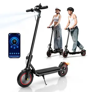 【EcoLite】C5 Electric Scooter, 350W Powerful Motor, 19 MPH Top Speed, 21 Miles Long Range, 8.5" Pneumatic Tires, Disc Brake, App Control, Foldable Lightweight Commuting E Scooter for Adults & Teens