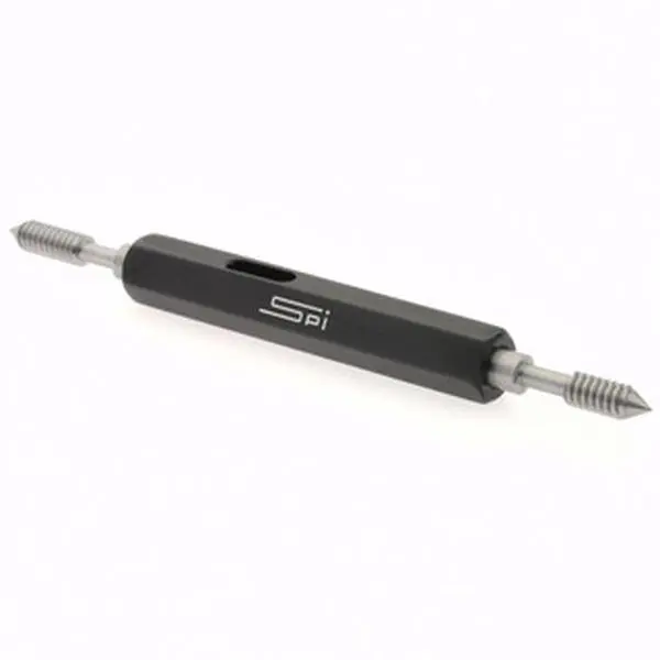 SPI Double-End Thread Gage, #6-32 Thread, 2B Class, Mechanical Hardware Measuring Tool with Go & No Go Handle, Model 34-359-0