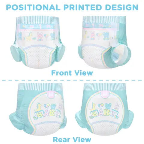 LITTLEFORBIG Disposable Nighttime Adult Diapers, Extra Large (48"-56"), 2-Pack, 181oz Overnight Protection, Non-Woven Printed Cloth-Back, Adjustable Hook & Loop Tabs, Baby Parade Design, Leak-Proof Guards, Urinary Care Support