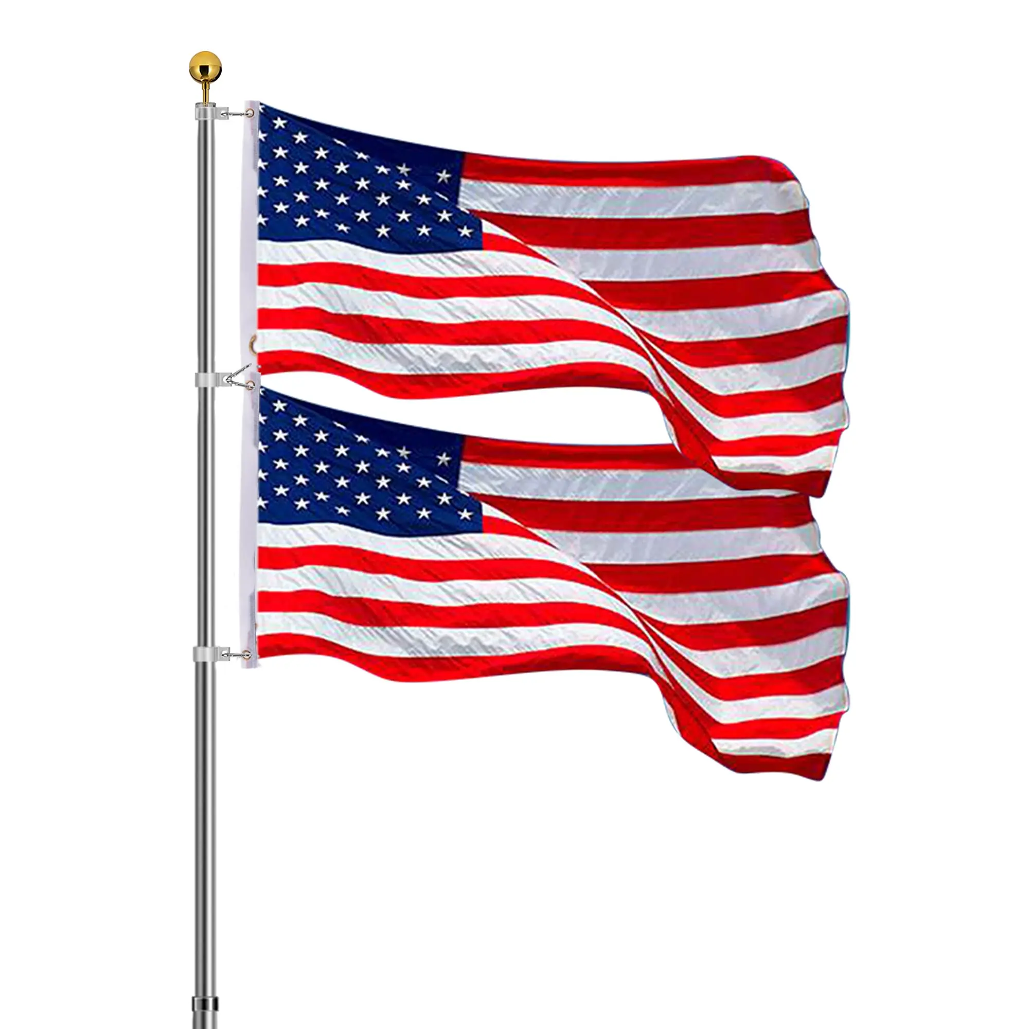 30 FT Telescoping Flag Pole & Flag