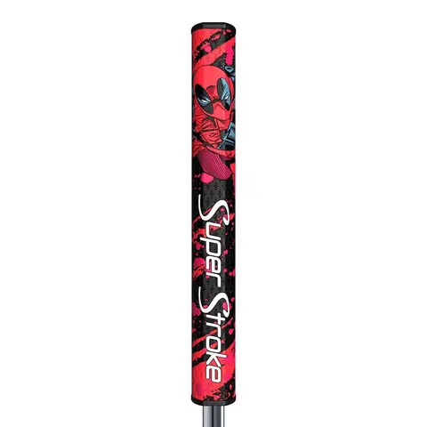 SuperStroke Marvel Deadpool Tour 2.0 Unisex Polyurethane Golf Putter Replacement Grip, Golf Accessory with Enhanced Spyne® Technology, Multi-Zone Texture, Parallel Shape, 10.5" Long, 55g Weight, No Taper Technology, Tech-Port Feature