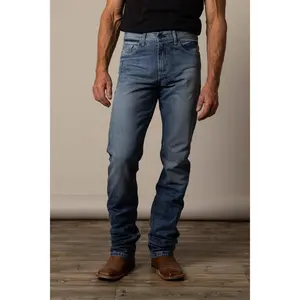 Kimes Ranch Mens James Mid Wash 100% Cotton Jeans 27x30
