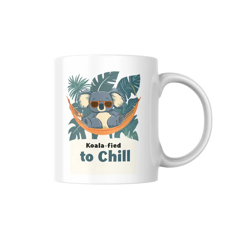 Koala-fied to Chill Mug by Dancing Littles Jungle
