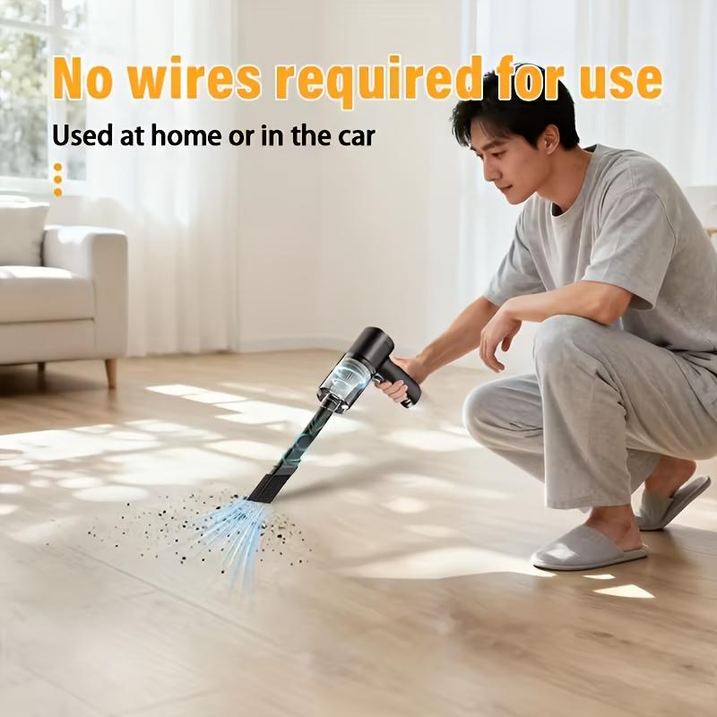 A Dual-purpose Portable Handheld Vacuum Cleaner That Can Both Blow and Suck, Featuring USB Charging and Being Suitable for Use in Cars, Offices and Homes. It Has Extremely Strong Suction Power and Is Highly Durable