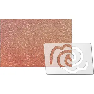 Kapyoo Free Motion Quilting Rulers and Templates Quilting Templates for Machine Quilting Templates Quilting Supplies Sewing Accessories with Non-Slip Grips(Flower)