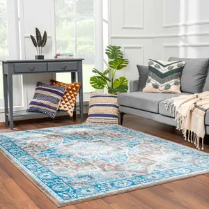 Mardin Turquoise Area Rug - Clearance