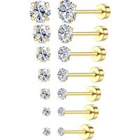2/3/4/5/6/7/8mm18K Gold Plated