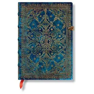 Azure MIDI Lined Hardcover Journal, 240pg, 120gsm by Paperblanks (Equinoxe) -- Paperblanks, Diary
