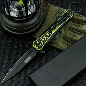 Outdoor Multi-Purpose Folding Knife 5Cr13MoV blade material Aluminum handle High-quality, durable outdoor camping knife Portable pocket knife for fishing, hiking, and various scenarios Survival Gear Tactical Knives