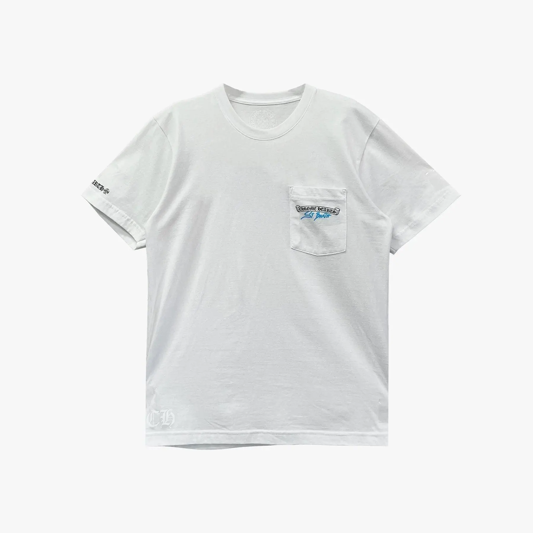 Men's Chrome Hearts St. Barth Horseshoe Original Short-Sleeve T-Shirt, White Menswear Top