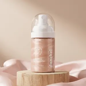 Danchel Shiny Setting Spray, Long-Lasting Makeup, Hydrating & Moisturizing, Anti-Smudging, Clear Glossy Finish, Dry & Combination Dry Skin Friendly