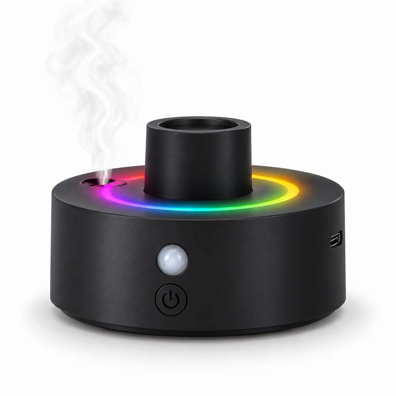 0.18L Waterless Nebulizing Aroma Diffuser - Relaxation Aromatherapy Machine, Room Diffuser Aromatherapy Machine, Motion Sensor, RGB Light, Portable Quiet Humidifier for Bedroom, Office