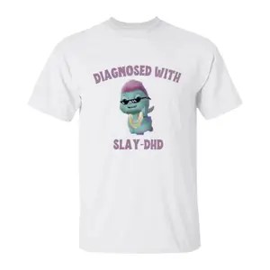 Diagnosed With Slay, Unisex Heavy Cotton Tee, Bibble Shirt,, Gift For Him, Gift For Her, Graphic Shirt, Fun and Expressive
