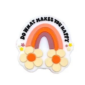 1pc Do What Makes You Happy 2.0 Silicone Focal Beads | Motivational & Positive Craft DIY Beading