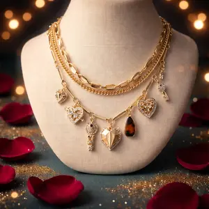 Soft Girl Era- 3 Tier Charm Necklace