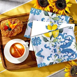 2pcs Lemon Kitchen Towels, Personalized Tea Towels 16x24 Inch, Absorbent Microfiber Dish Towels, Custom Gift for Home Decor