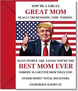 Funny Birthday Day Card for Mom Grandma from Daughter, Son or kids, Hilarious & Heartfelt Message, Premium Quality Greeting Card for Mother, Grandmother or Wife, Ideal for Happy Birthday & Mother's Day Gift