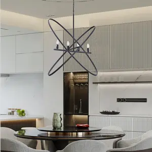 Ceilling Chandelier Light Fixture with 4 Arms Candle Lighting,Adjustable Height Pendant for Kitchen Island Dining Room Entryway, Metal Body Lighting Flush Mount art light