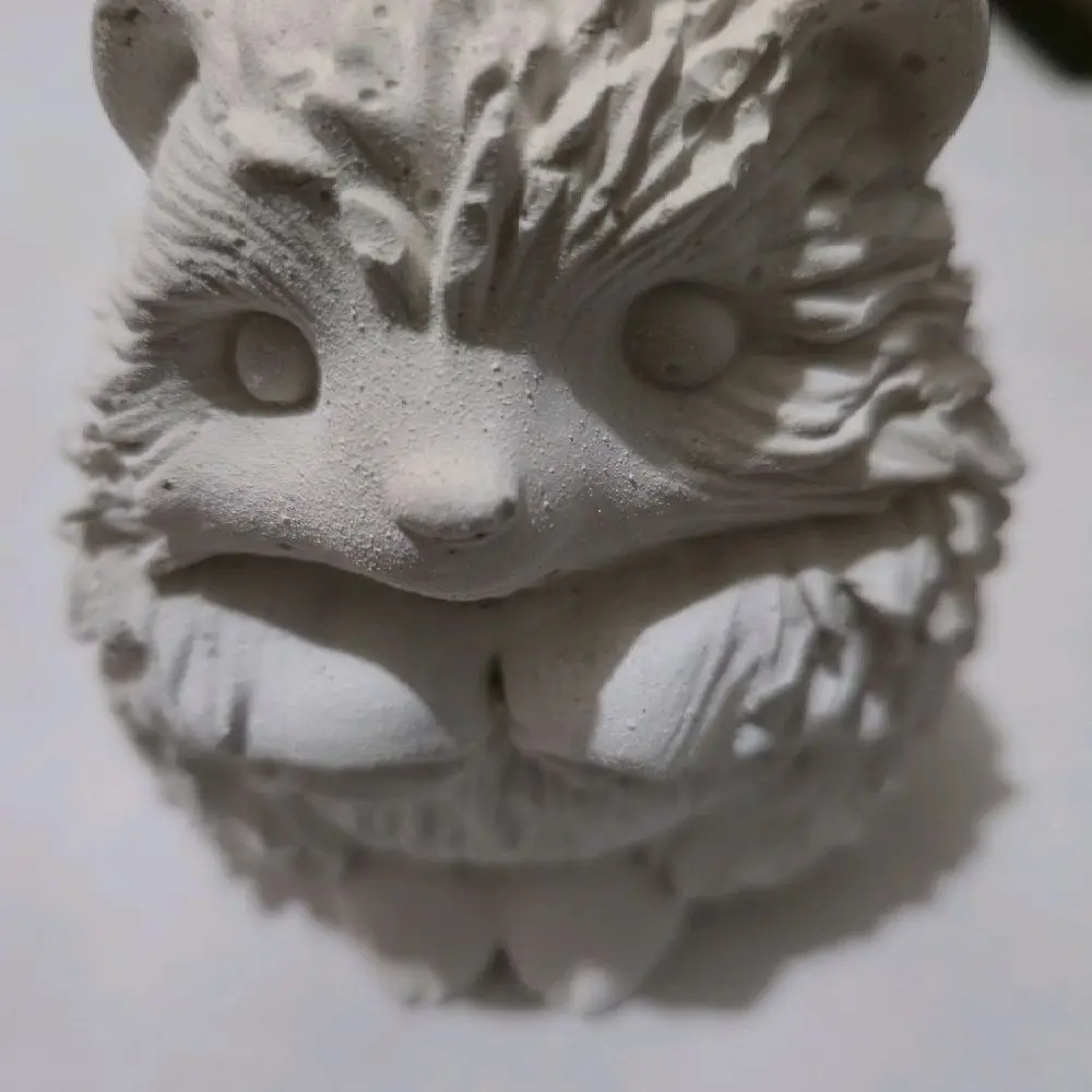 Handmade Plaster Cast Hedgehog Sculpture Ornaments, Paint-Ready DIY Craft Project for All Ages