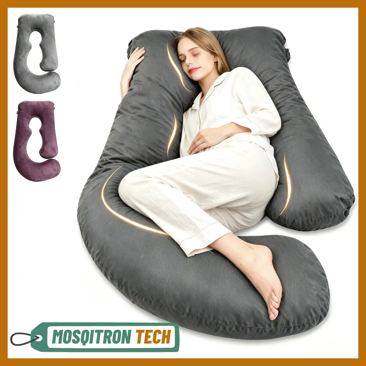 41/60 inch Maternity Pillow,full body Pillow with Removable Velvet Cover,abdominal support for pregnant women and side lying,Side J Type Full-Body Pillow for Back, Legs and Belly Support, Comfortable Slumber for Man and Women