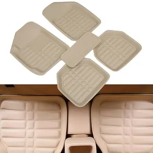 5 Piece All Season Floor Mats, All-Weather Car Floor Mats, Trim-to-Fit Automotive Floor Mats for Cars Trucks SUVs Vehicle Floor Liner Universal