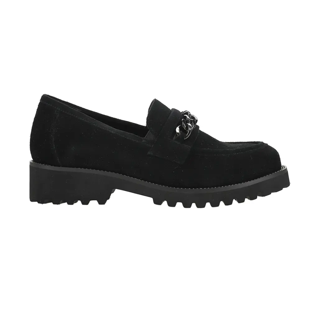 VANELi Womens Zoxfo Slip On Lug Sole Loafers Casual - Black
