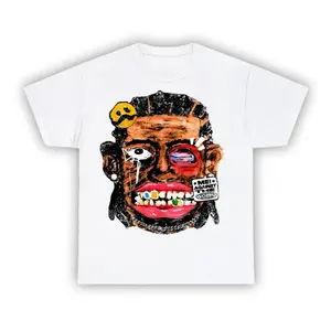 Y2K Grim Graphic Shirt – Vintage Portrait Streetwear Shirt