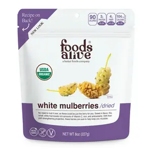 organic white mulberries (dried)