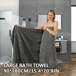 2/4pcs Large Bath Towel 90*180cm - Soft, Absorbent, Quick-Drying, Non-Peeling, Durable, Comfortable, Fast-Absorbing, Bathroom Product Pattern Fashion Design2/4 Wash Towel