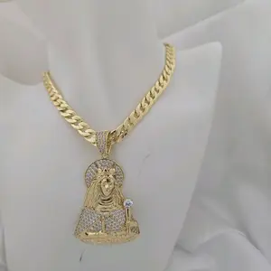Santa Barbara Gold Plated Chain 004 and Pendant 733