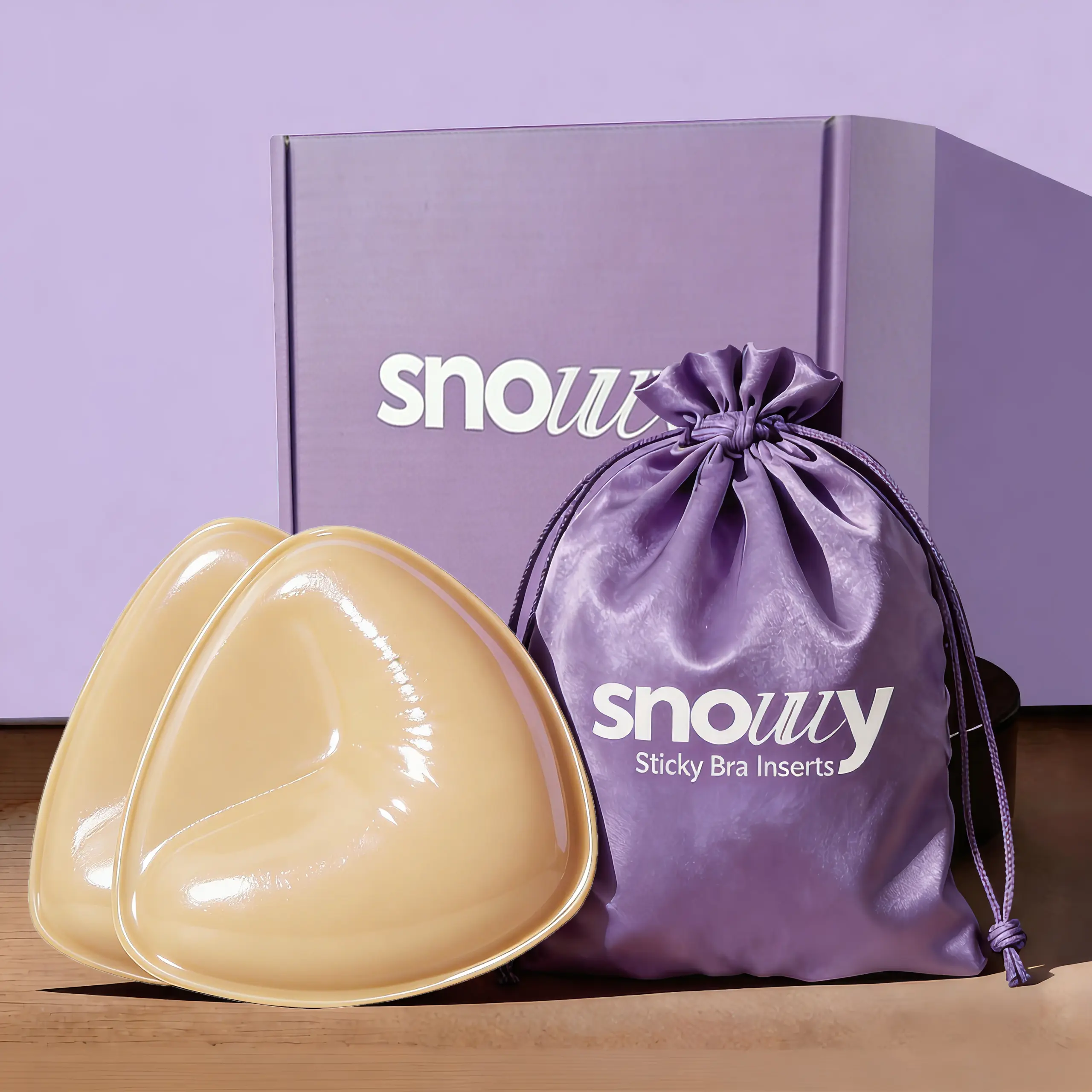 Snouuy Double Sided Sticky Push Up Bra Inserts, sticky pad push ups ...