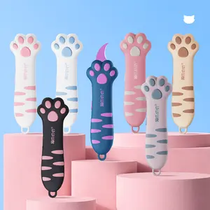 Meowkit Cat Paw Box Cutter, Office Cutting Supply, Office Accessories – Cute Gift for Unboxing, Journaling
