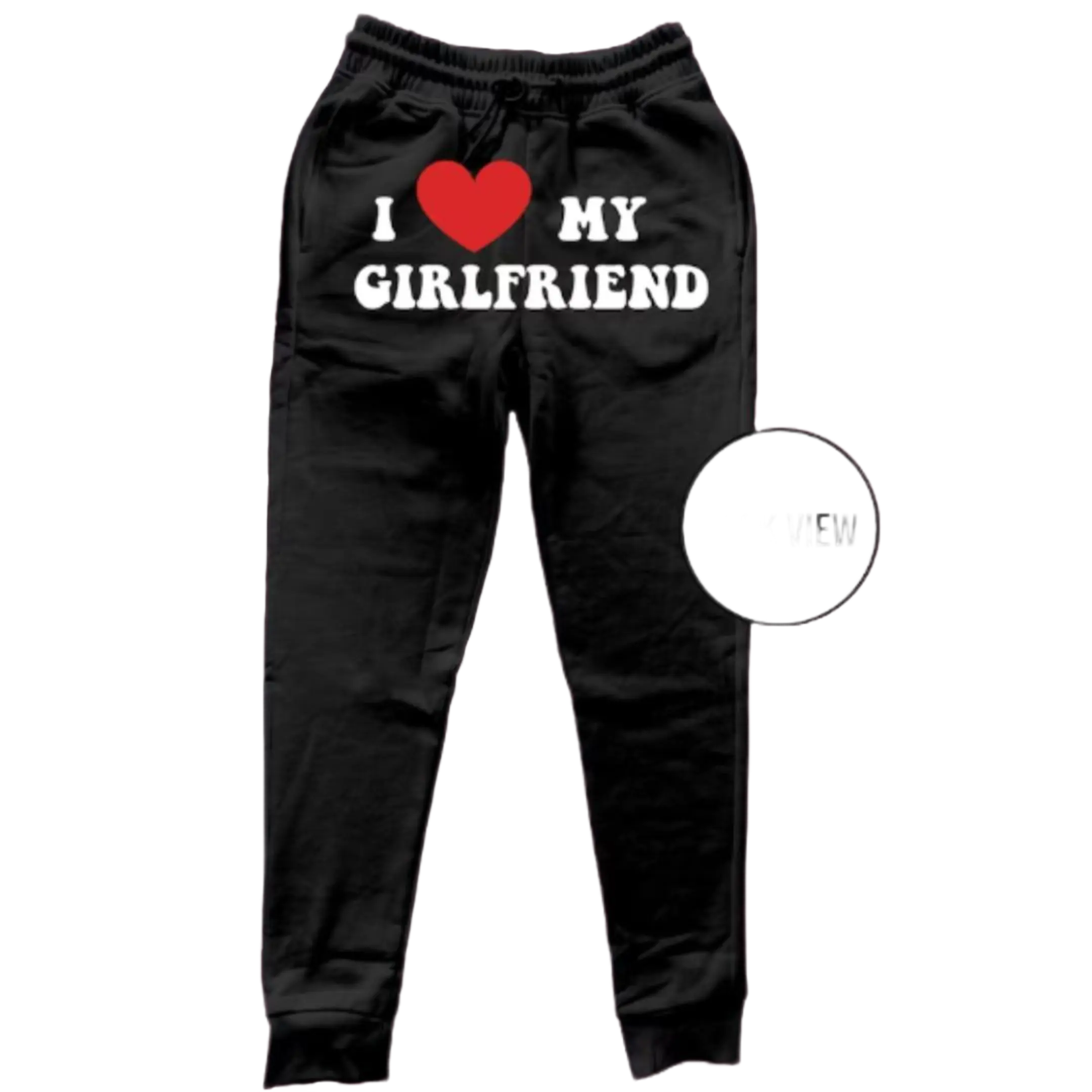 " I love my Girlfriend" Sweatpants for everyday use, Gym Sweats, Lounge Wear Tracksuit Bottoms Soft Jogger Trousers