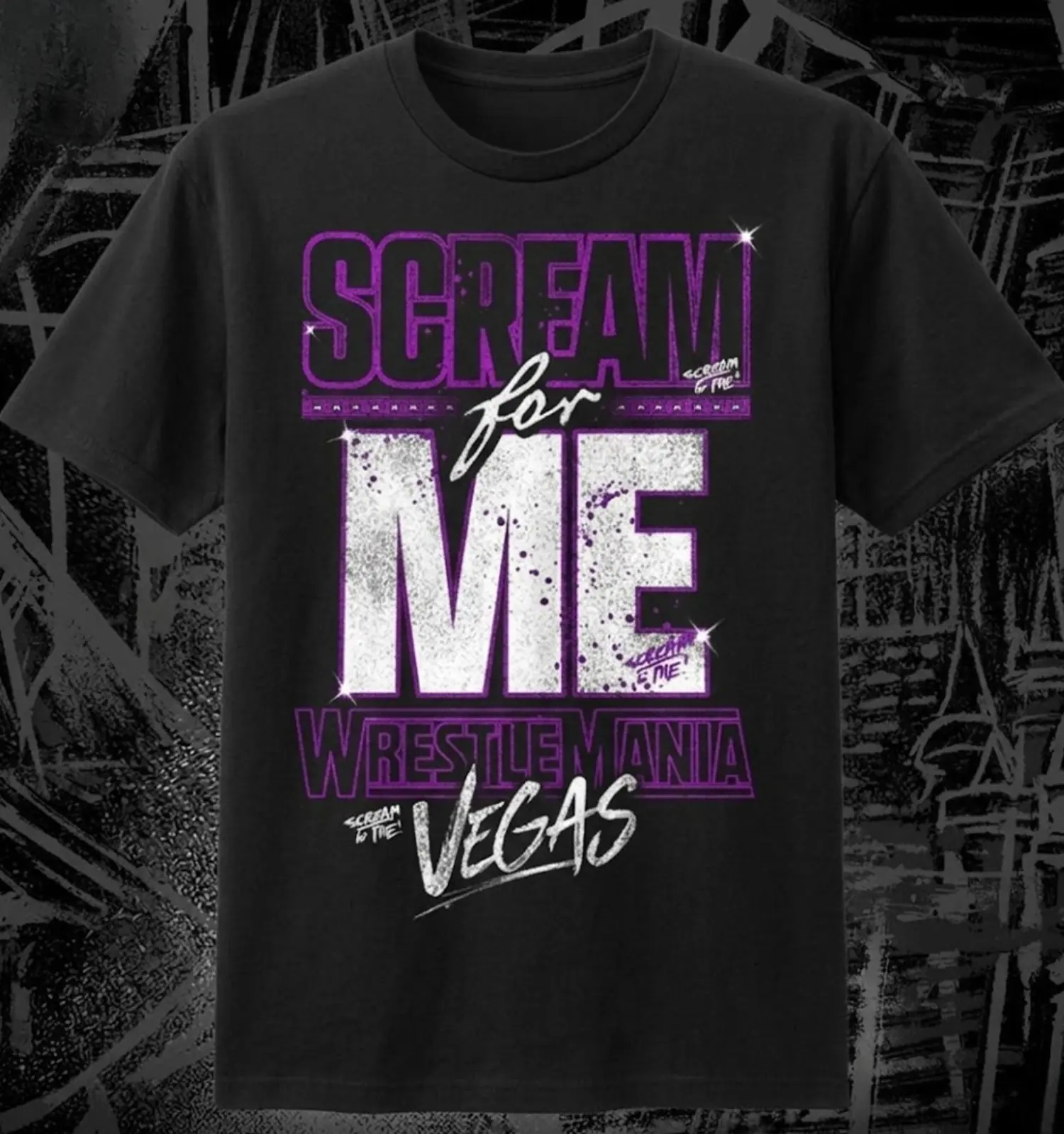 [WWE]Paige Scream For Me Vegas T-Shirt, Retro WWE Graphics Tee, Wrestling Shirt, Gift For Fan , For Men And Women
