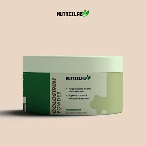 Nutriilab Bovine Colostrum Powder 2500mg per Serving Supports Gut Health Immune System & Recovery 25% IgG Immunoglobulins Unflavored High Bioavailability 30 Servings