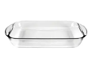 Glass 9" by 13" Baking Dish, 3 Quart Capacity, Ideal for Cooking and Baking, Versatile Design