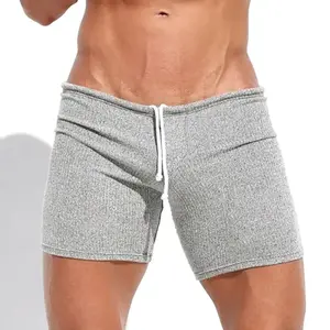 Men's Shorts Summer Causal Breathable Drawstring Short Pants Solid Color Swimwear Running Sports Surffing Seaside Resort Shorts Menswear Tropical Bottoms Activewear shorts for summer Grey