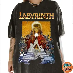 Labyrinth Movie Shirt, Vintage Graphic Tee, Unisex Cotton Streetwear T-Shirt