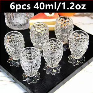 Set of 6 Mermaid Princess Glass Cups, Stylish Glass Cups, Lead-Free Fish Scale Design, Ideal for Water, Beer, Smoothies & Juices, Unique Gift Idea