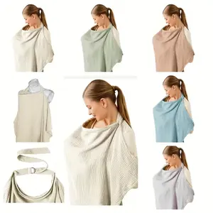 1pc Breathable Nursing Cloth Breastfeeding Cover Shawl for Outings - Nursing Accessories, Comfortable Privacy Protection, Multifunctional Shame Cloth, Non-Slip Design, Lightweight & Durable Fabric for Public Feeding, Breastfeeding Cover Cloth