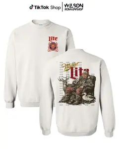 Trump Hunting Mller Lite Christmas Shirt For Men - For Women, Make Christmas Great Again Sweatshirt, Trump Fans Gift Hoodie, Casual Cotton Top