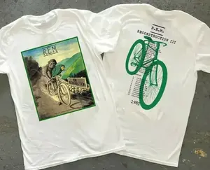 1985 R.E.M. Reconstruction III Tour T-Shirt, 80s REM Rock 2 Sided T Shirt