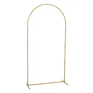3 ft. x 6 ft. Arch Frame Gold-Plated Metal Frame