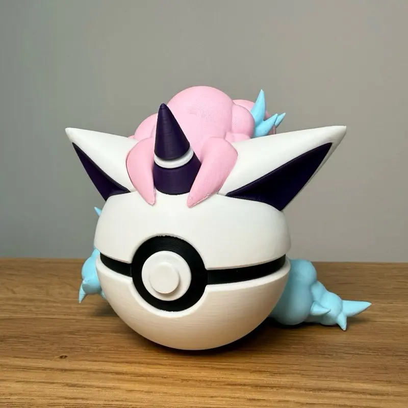 #0077 Galarian Ponyta Ball - Made to Order, High-Quality PLA, 3D Printed Pokeball Figure