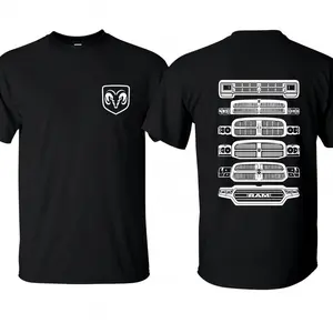 Dodge Ram Evolution Grille T-Shirt | Classic Pickup Truck Generations Graphic Tee, Gift for Ram Fans, Retro Menswear